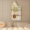 KWPZQEB Sandstone Wall Decor with 3-Color LED, 3D Art Sculpture with Simulated Green Plants, Indoor Plant Decor for Living Room, Bedroom, Hallway - 3 of 4