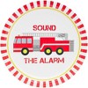 Blue Panda Fire Truck 80-Pack Disposable Paper Plates 9" Kids Birthday Party Supplies - 2 of 3