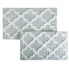 Hastings Home 100% Cotton Trellis Bathroom Mat Set - Seafoam, 2 Pieces - 2 of 4