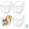 iDesign Divided Pantry Organizer Bin - Set of 4 - Clear/White - 3 of 4