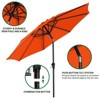 HYLEORY Germar Market Umbrella, Size: 90" H x 120" W x 120" D - 3 of 4