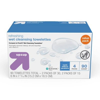 Makeup Remover Cleansing Towelettes - 90ct - up & up™