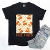 Simply Sage Market Fall Vibes Checked Pumpkins Garment Dyed Tee - 3 of 4