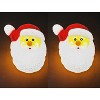 KOVOT Set of 2 Santa Porch Light Covers | Weatherproof Outdoor Holiday Decor | 9" W x 12" H | Easily Fits Most Light Fixtures for Instant Festivity - 2 of 4