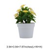 Unique Bargains Artificial Plants Square-Stem Chrysanthemum Plastic 3.94"x3.94"x7.87" 1 Pcs - 3 of 4