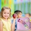 Insulated Lunch Bag With Adjustable Shoulder Strap, Nylon Preppy Lunch Box Reusable Lunch Tote Bag with Smiley Preppy LunchBag for Girls School - 2 of 4