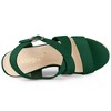Allegra K Women's Espadrille Ankle Strap Crisscross Strap Wedges Sandals - 4 of 4