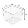 iDesign Drawer Organizer Bins - Set of 6 - Clear - 4 of 4