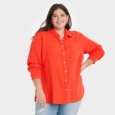 Red Long Sleeve Shirt Target - roblox red and white shirt button ul