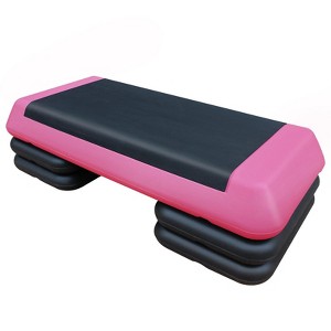 NAYSAYE Step Machine Exercise Trainer Adjustable Platform for Home Gym and Fitness, Pink and Black, 30.00"*13.80"*6.49" - 1 of 4