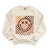 Simply Sage Market S.W.Smiley Fall Checkered Smiley Sweatshirt - 2 of 4