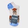 Women's Highland Cows Low Cut Socks - Oatmeal Heather 4-10 - 2 of 3