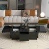 Whisen Modern Extendable Coffee Table with Sliding Top and 2 Drawers - 3 of 4