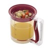 Swing-A-Way 32oz Grease Separator with Bottom Release - Dishwasher Safe, Innovative Design, Incremental Measurement Markings - (Red) - 3 of 4