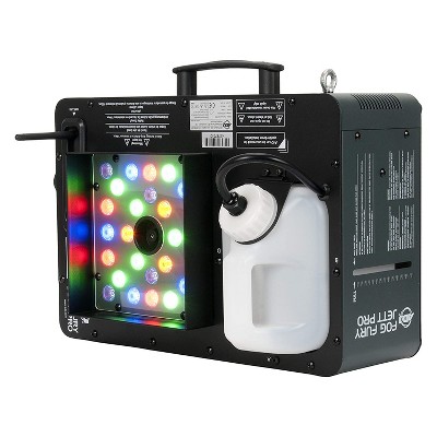 ADJ Products Fog Fury Jett Pro High Output Multi Positional Fog Smoke and LED Color Mixing Lights Machine with Wireless Remote and 2.5 Liter Tank