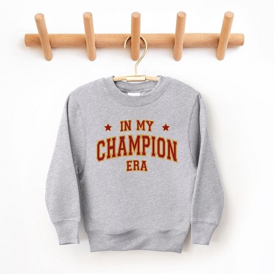 The Juniper Shop Maroon In My Champion Era Youth Graphic Sweatshirt XL Heather Grey