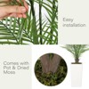 Whizmax Faux Areca Palm - Artificial Tropical Tree with Lifelike Leaves & Realistic Trunk, Indoor/Outdoor Decor in White Pot - 4 of 4
