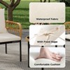 3 Pieces Outdoor Wicker Patio Conversation Bistro Set - 3 of 4