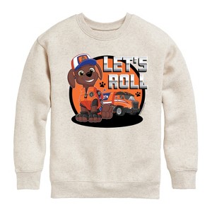 Boys' - Paw Patrol - Let's Roll Zuma Graphic Long Sleeve Fleece Sweatshirt - 1 of 4