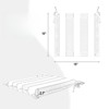 VisioGear 4PCS Outdoor Patio Seat Cushion, Replacement Seat Cushion with Ties for Gardens, Patios, Navy Blue White Striped, 14.67"*14.67"*2.1" - 3 of 4