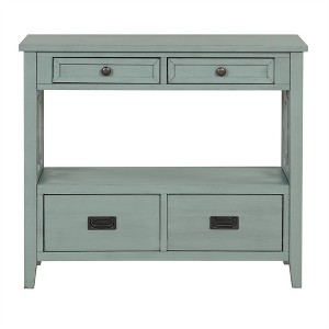 COWLOWN Console Table with 4 Drawers, Entryway Sofa Table for Living Room, Hallway & Bedroom - 1 of 4