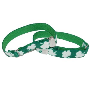 CTM Men's Elastic Shamrock Adjustable Armband Sleeve Garter - 1 of 4