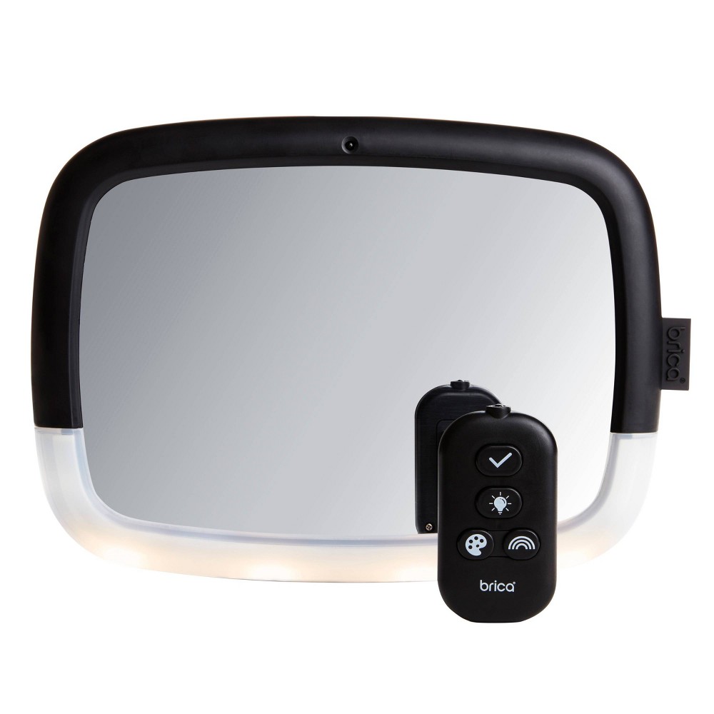 Munchkin Brica Nightlight Pivot Baby InSight Adjustable Car Mirror, Includes 4 Light Settings