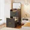 Fredees 3-in-1 Vanity Desk with Flip Top Mirror and Lights - 3 of 4