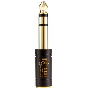 Clef Audio Labs  6.35mm Male to 3.5mm Female Stereo TRS Headphone Adapter -1-Pack - 1 of 3