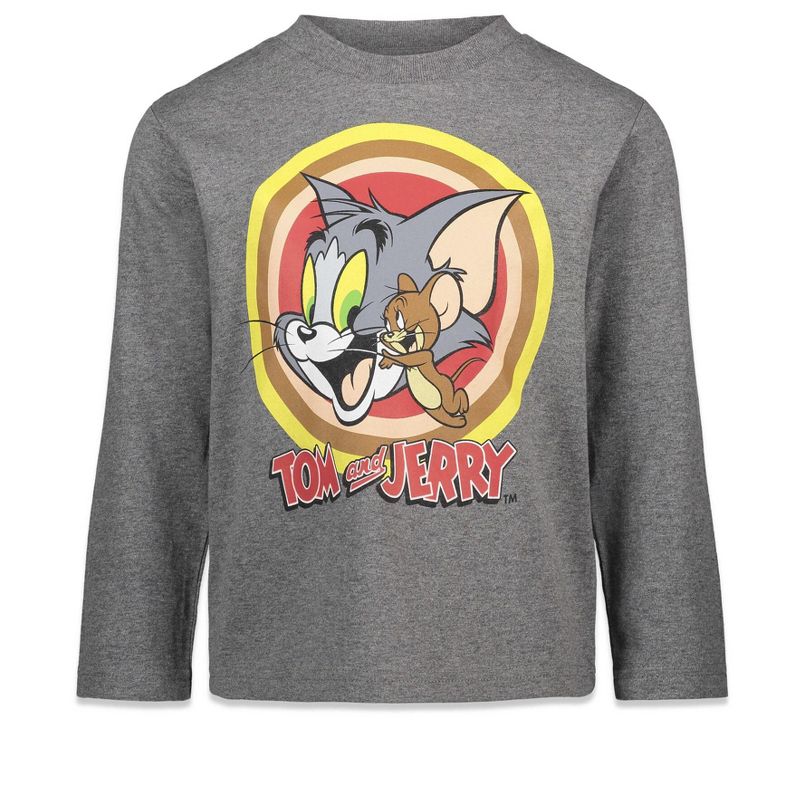 Warner Bros. Tom and Jerry 2 Pack Long Sleeve Graphic T-Shirts, 2 of 6