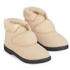 Collections Etc Faux Fur Trimmed Slippers - 2 of 4