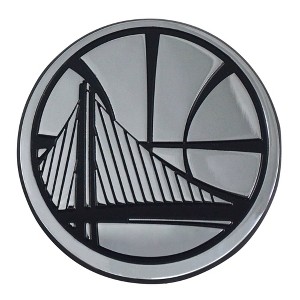 NBA Golden State Warriors 3D Chrome Metal Emblem - 1 of 3