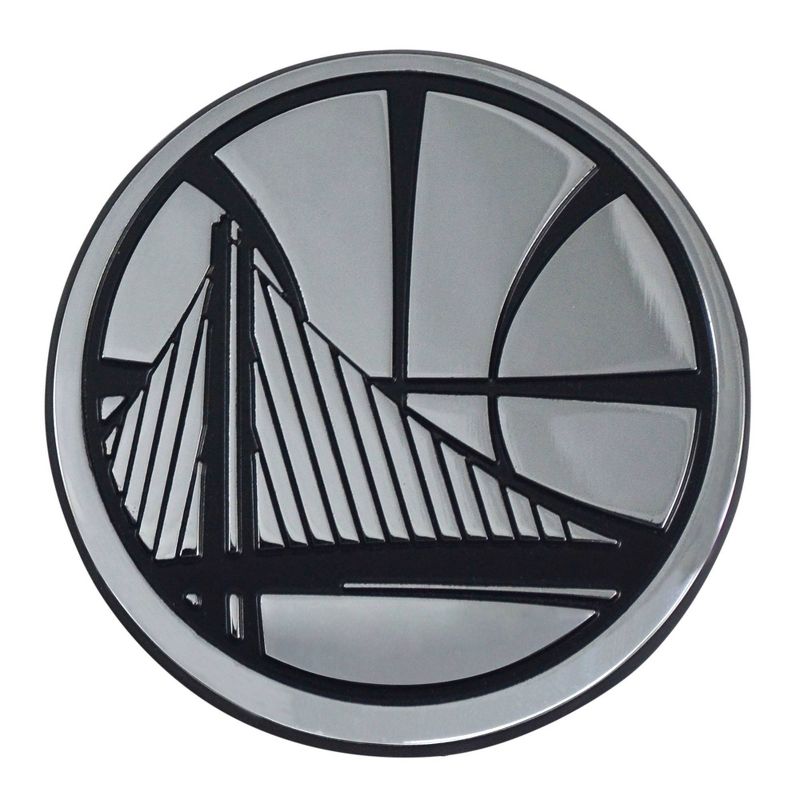 NBA Golden State Warriors 3D Chrome Metal Emblem, 1 of 4