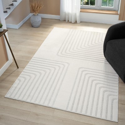 Luxe Weavers Mid Century Modern Geometric Indoor Area Rug