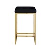Meridian Furniture,Nicola Black Vegan Leather Stool, Set of 2 - 2 of 4