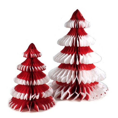 12" Tissue Paper Christmas Red Honeycomb Party Ball 1 Piece 