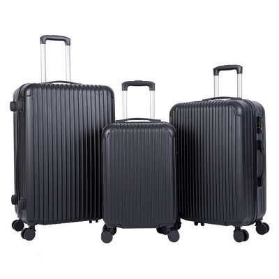 SUGIFT 3 Piece Luggage Sets: Nested Spinner Suitcase with TSA Lock and 360° Spinner Wheels