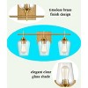 CLAXY Lighting Brass Wall Sconce Bathroom Vanity 3-Light - 3 of 4