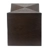 DOMETOUR 14.25' Wood Grain Concrete Outdoor Side Table – Weather-Resistant Accent for Patio, Garden, Balcony - 2 of 4