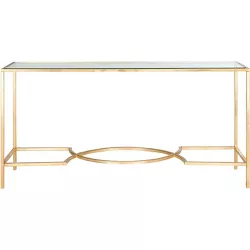Inga Console Table - Gold/Glass - Safavieh.