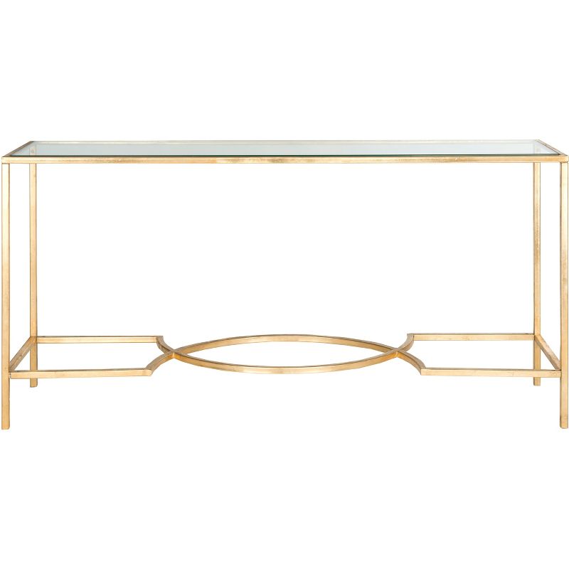 Inga Console Table - Gold/Glass - Safavieh., 1 of 5