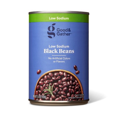 Low Sodium Black Beans  - 15.5oz - Good &#38; Gather&#8482;