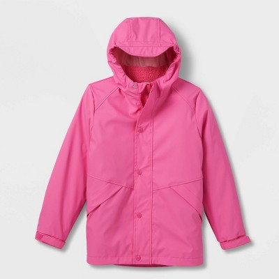 Kids' Solid 3-in-1 Rain Jacket - Cat & Jack™ Pink