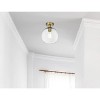Elegant Lighting Baxter 18 Inch Flush Mount Clear Shade in Satin Gold - 2 of 4
