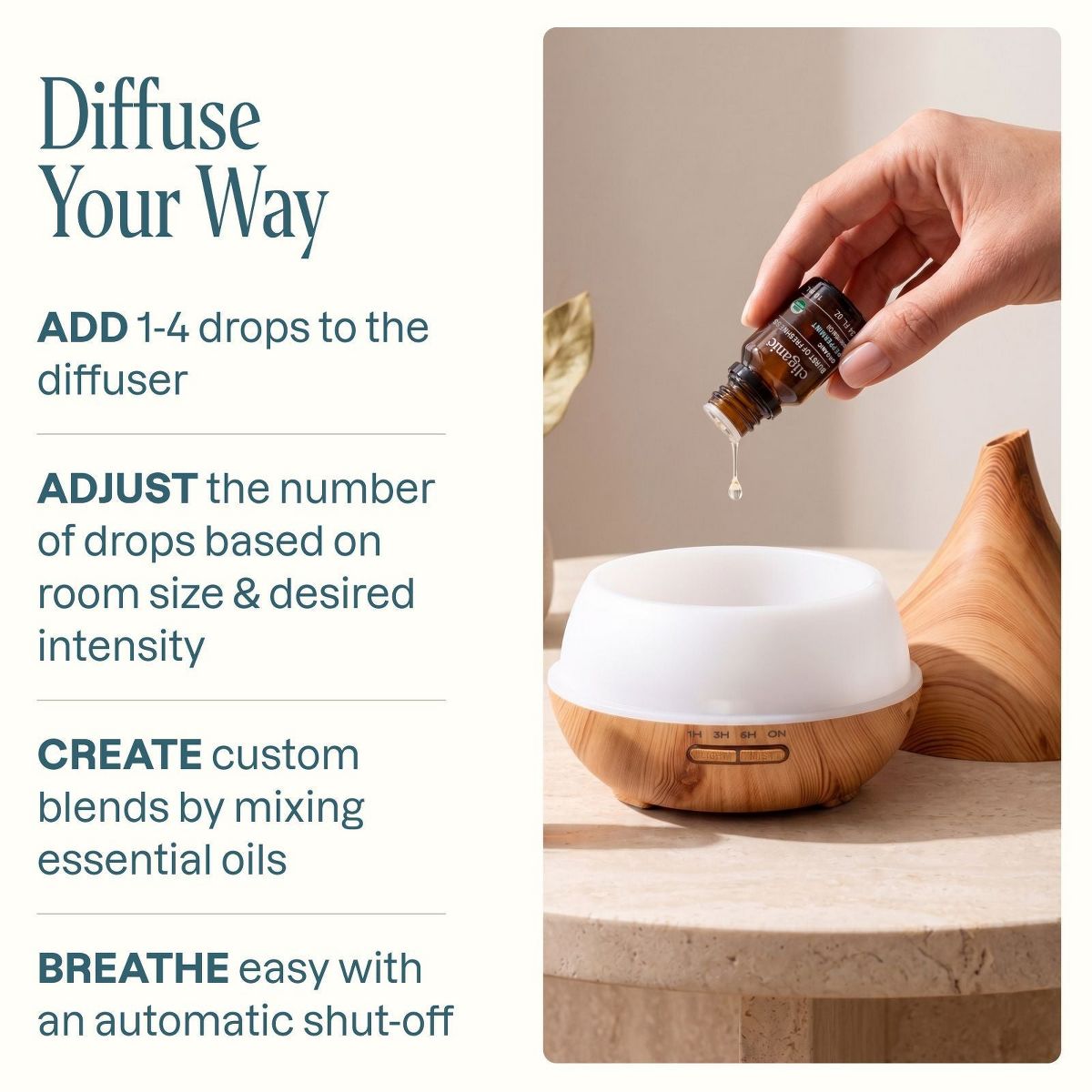Cliganic Ultrasonic Aromatherapy Diffuser - thumbnail 3