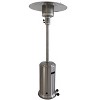 46,000 BTU Propane Standing Patio Heater with Low-Profile Design and Wheels - 2 of 4
