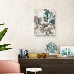 22" x 28" Topaz Garden II by Carol Robinson Unframed Wall Canvas - Masterpiece Art Gallery: Modern Botanical Artwork for Bedroom - 1 of 4