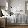 Textured Stripe Quilt Dark Gray/Cream - Hearth & Hand™ with Magnolia - image 4 of 4