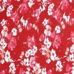 red soft floral