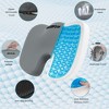 NEXPOW Memory Foam Seat Cushion Cooling Gel Butt Pillow for Tailbone Pain Relief - Chair Cushion - 2 of 4